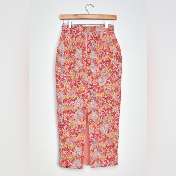 Lulu’s Ellarina Pink Multi Metallic Tie-Strap Two-Piece Midi Dress in Size Small - Picture 5 of 16